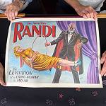 VINTAGE Amazing Randi Levitation Poster *PREOWNED*
